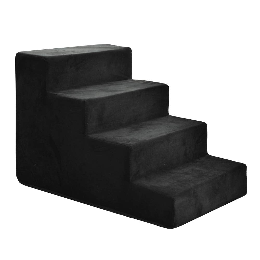 Hundetreppe 40 cm hoch | Katzentreppe Haustiertreppe | 4 Stufen | Hunde Katzen Haustier | für Bett u