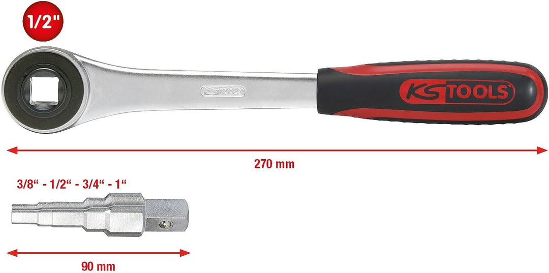 KS Tools 130.3000 Universal-Stufenschlüssel-Satz 3/8"-1", 2-tlg.