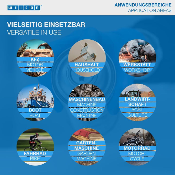 WEICON Anti-Seize Montagepaste 450 g hitzebeständiger Schutz gegen Korrosion, Festfressen und Versch