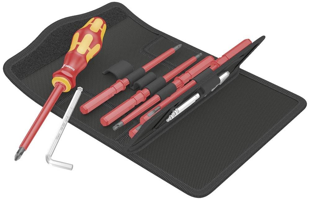 Wera 05100023001 VDE Wechselklingen-Set 14teilig Schlitz, Kreuzschlitz Phillips, Innen-TORX, Geschäf