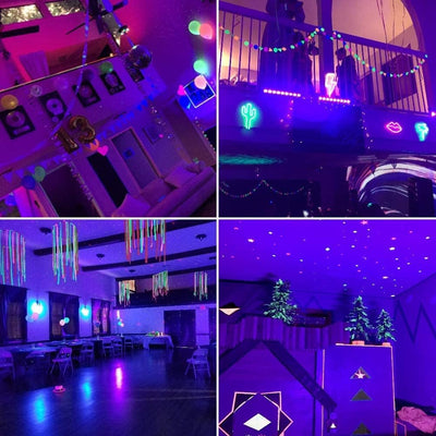 UV Beleuchtung, UKing Schwarzlicht LED mit 12 x 3W UV LED Bar Lichteffekte mit Fernbedienung Partyli