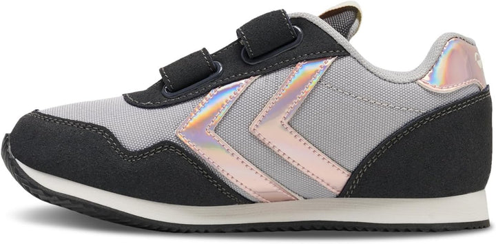hummel Klettverschluss Sneaker Low Reflex Double Kinder Grösse 28 EU Asphalt, 28 EU Asphalt