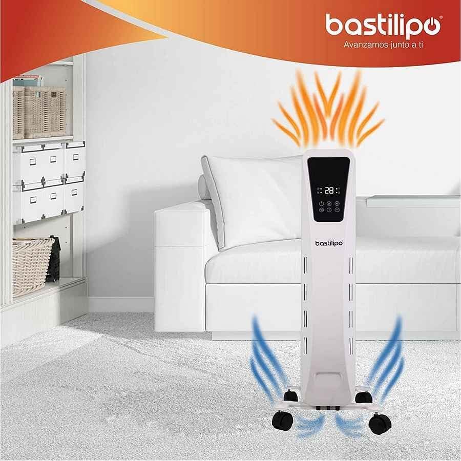 Bastilipo Fenix 2-1500 - Ölradiator - 1500 W Leistung - LED-Touchscreen - 3 Leistungsstufen - Kamine
