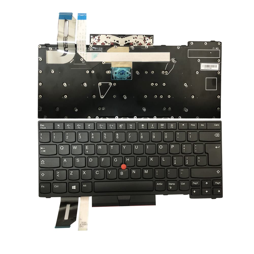 Gintai Italiano Tastiera für Lenovo Thinkpad L380 L390 E480 L480 T480S E485 E490 L490 T490 E495 T495