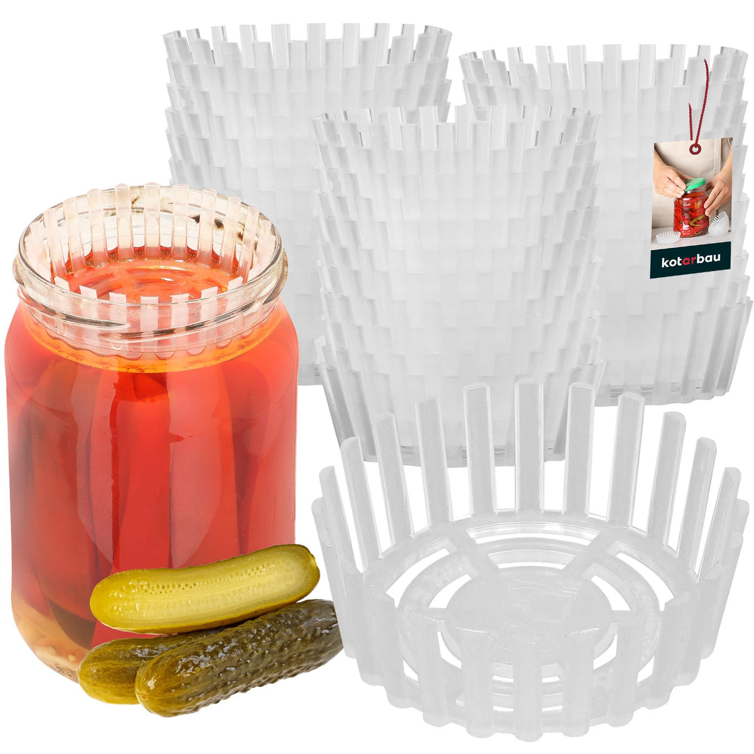 KOTARBAU® 36er Set Gärgewicht für Einmachgläser ⌀ 82 mm Polypropylen Gärgewichte Gärdeckel Einmachhi