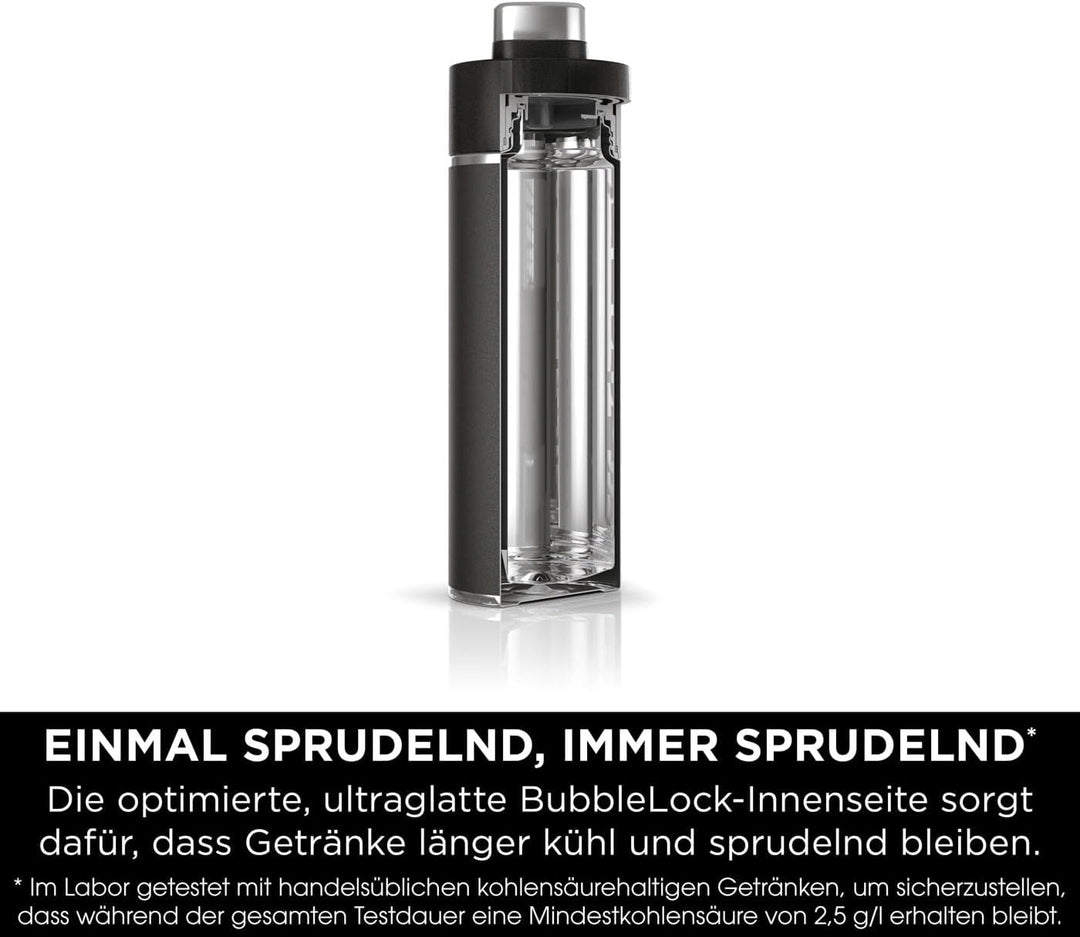 Ninja Thirsti Wasserflasche/Thermobecher to go, 530ml, auslaufsicherer Deckel, für kohlensäurehaltig