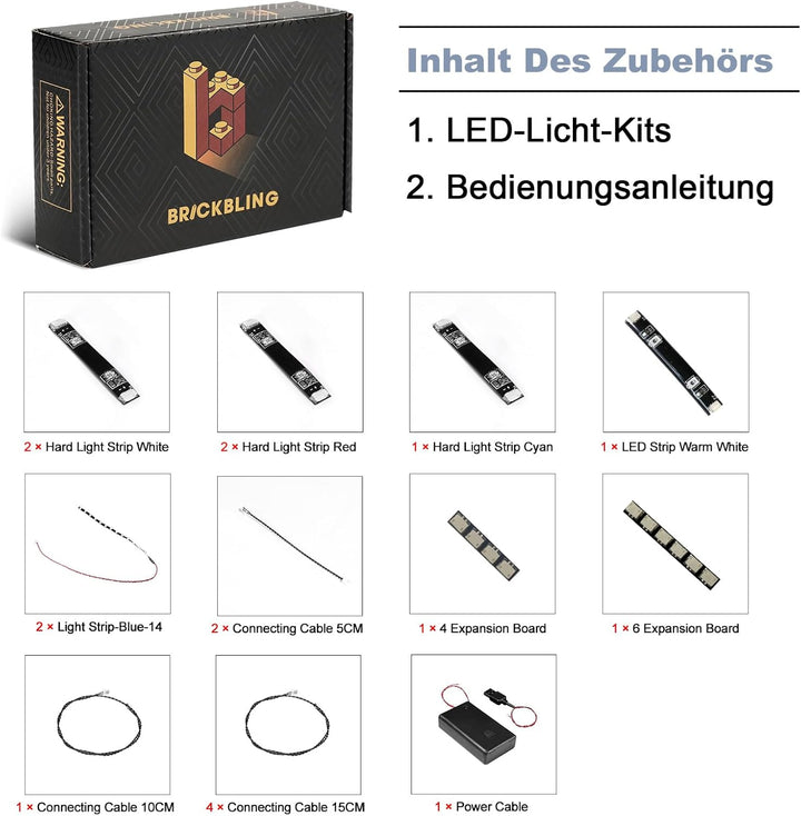 Led Licht Set Kompatibel mit Lego 42217 Chevrolet Corvette Stingray Blue (Kein Modell), Touch Dimmer