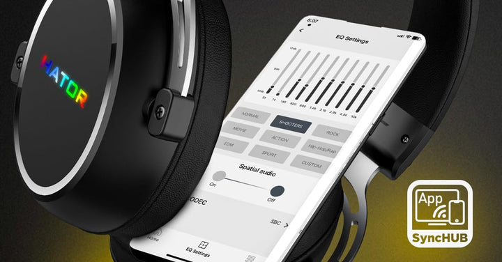 HATOR Hypergang 3 Wireless Gaming-Headset – Hi-Res Audio, Hybrid ANC, 45h Akku, Spatial Audio, Bluet
