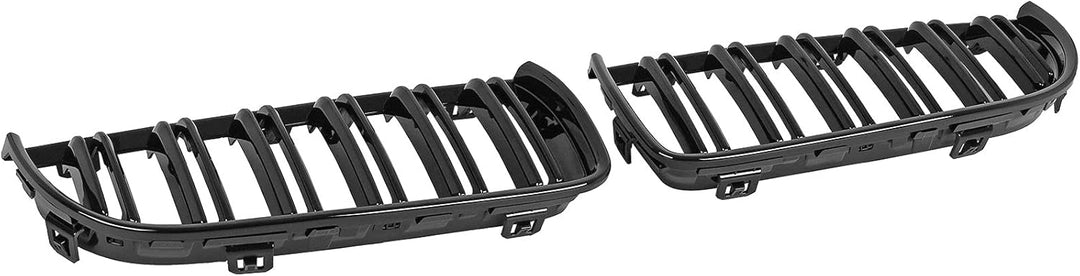 DOCAS Kühlergrill für 3er E90 2005-2008 Nieren Doppelsteg Sport Glanz Schwarz 3er E90 2005-2008 Glan