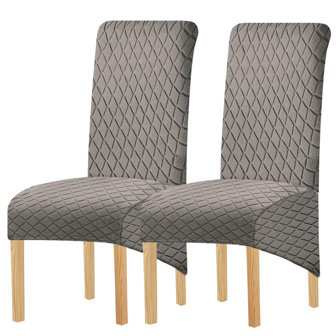 KELUINA Geometrische Jacquard Grosse Stuhlabdeckungen für Esszimmerstühle,XL Hoher Rücken Esszimmers