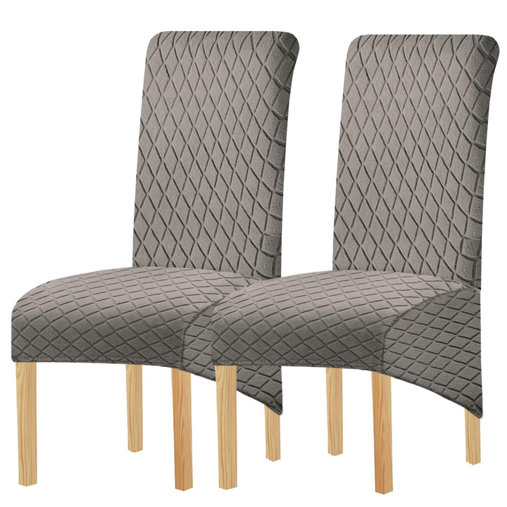 KELUINA Geometrische Jacquard Grosse Stuhlabdeckungen für Esszimmerstühle,XL Hoher Rücken Esszimmers