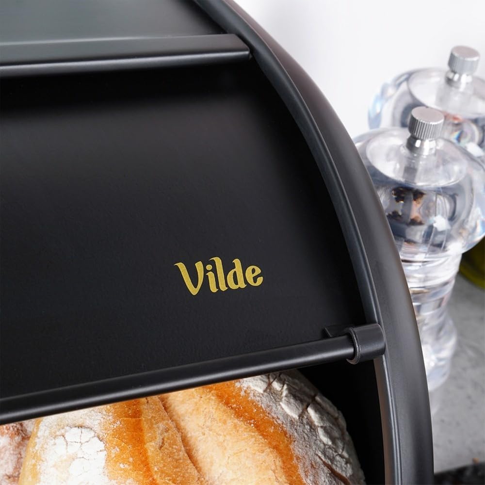Vilde - Brotkasten metall - Brotbox- Brotbehälter aus Stahl - Bread box - Brot aufbewahrungsbox - sc