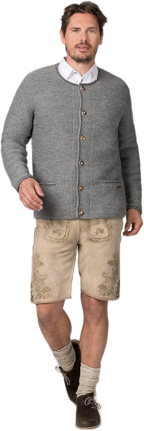 Stockerpoint Herren Jacke Amaro Strickjacke, Fog, 56