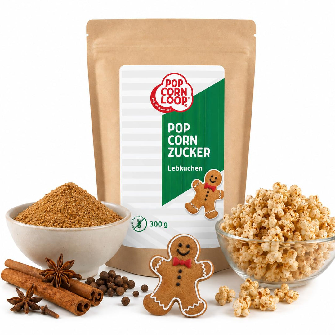 Popcornloop Lebkuchen 300g Gewürz Popcornzubereitung Popcorn Mais Gewürz zum Verfeinern Kochen Backe