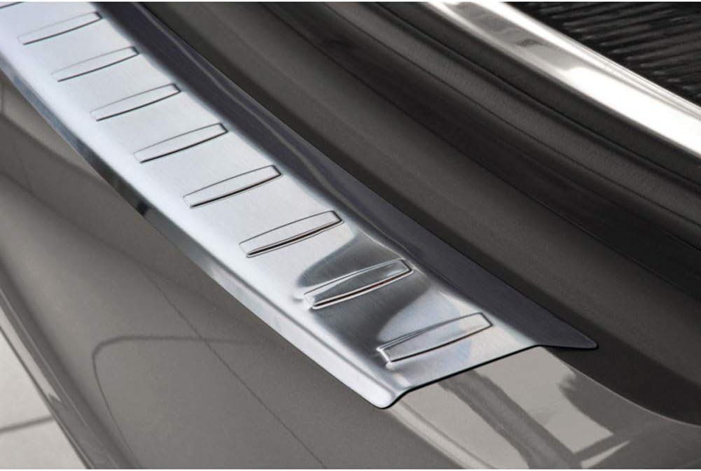 Avisa Edelstahl Heckstossstangenschutz kompatibel mit Skoda Superb Combi 2013-2015 'Ribs'