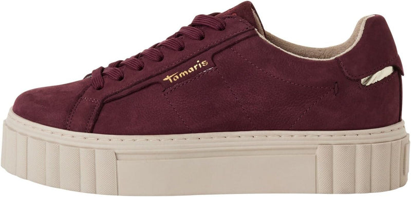 Tamaris Damen Bequemschuhe, Frauen Schnürschuhe,TOUCHit-Fussbett 38 EU Bordeaux, 38 EU Bordeaux