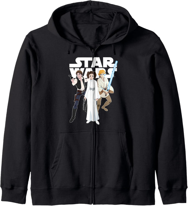 Star Wars Galaxy Of Adventures Han Leia Luke G1P Kapuzenjacke