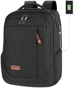 KROSER Laptop Rucksack 17,3 Zoll Reiserucksack Handgepäck Tagesrucksack Wasserabweisende Multifunkti