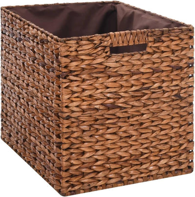 homiuse Sitzbank 71x40x42 cm mit 2 Körben und Gepolsterter Sitz Sitzhocker Hocker Bank Aufbewahrungs