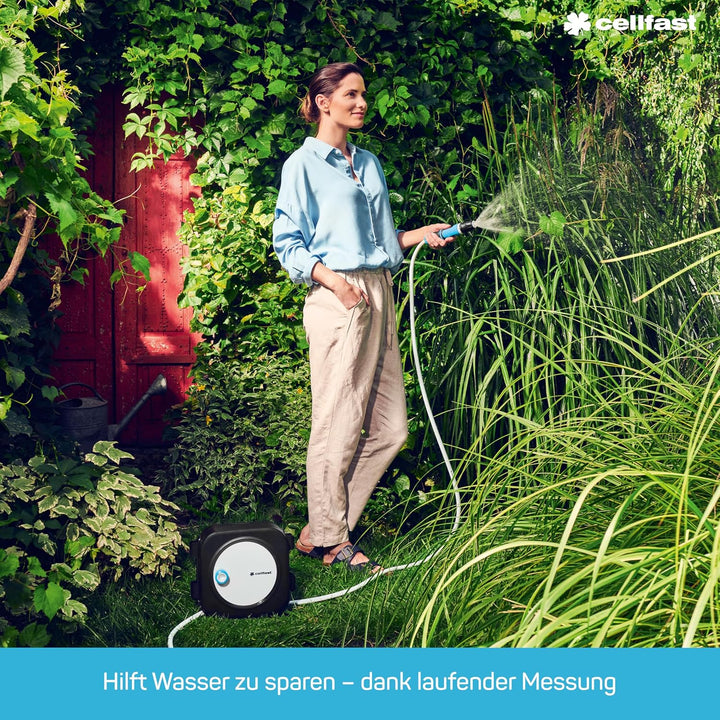 Cellfast Ideal 52-098 Wasserdurchflussmesser,Wassermengenzahler, Wasserzähler - Präzise Kontrolle un