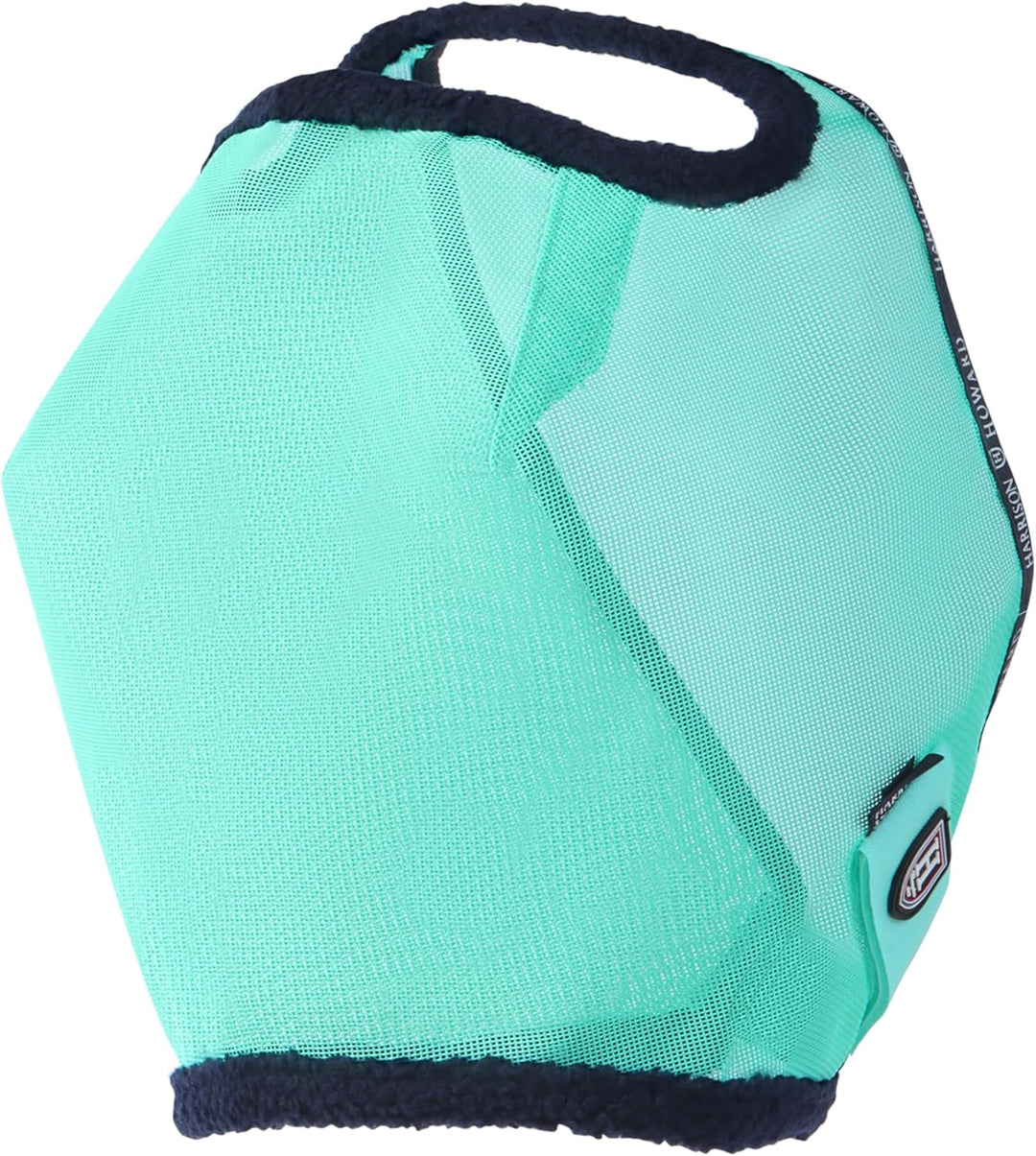 Harrison Howard All Round Mesh Horse Fliegenmaske UV Schutz mit Fleece Gepolsterter Einfassung Mint
