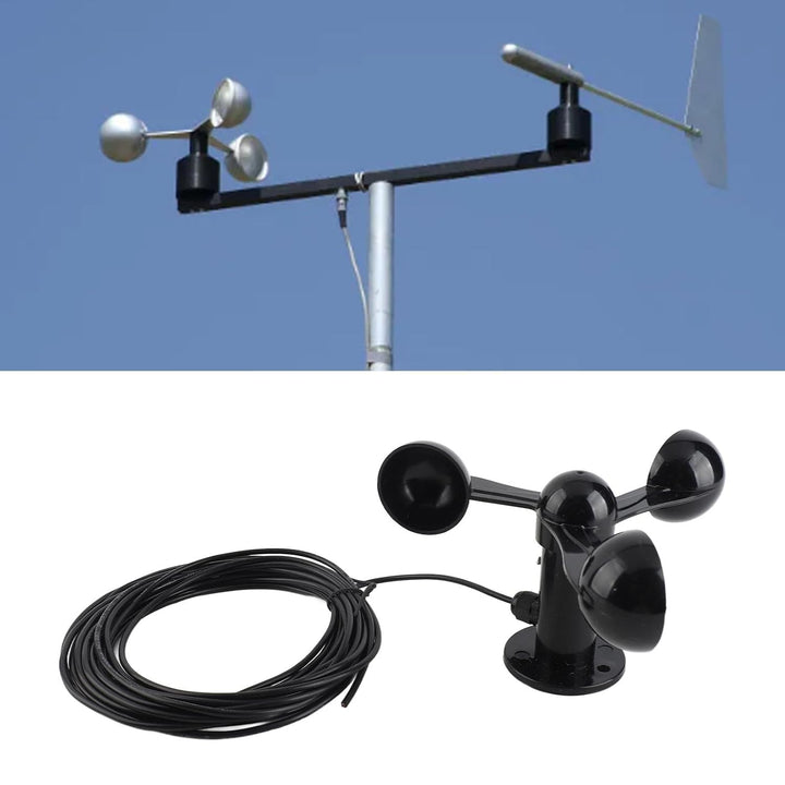 Drei -Tasse -Anemometer -Sensorwindgeschwindigkeits -Becher -Detektor mit 8 M Wasserfestem Kabel, 4