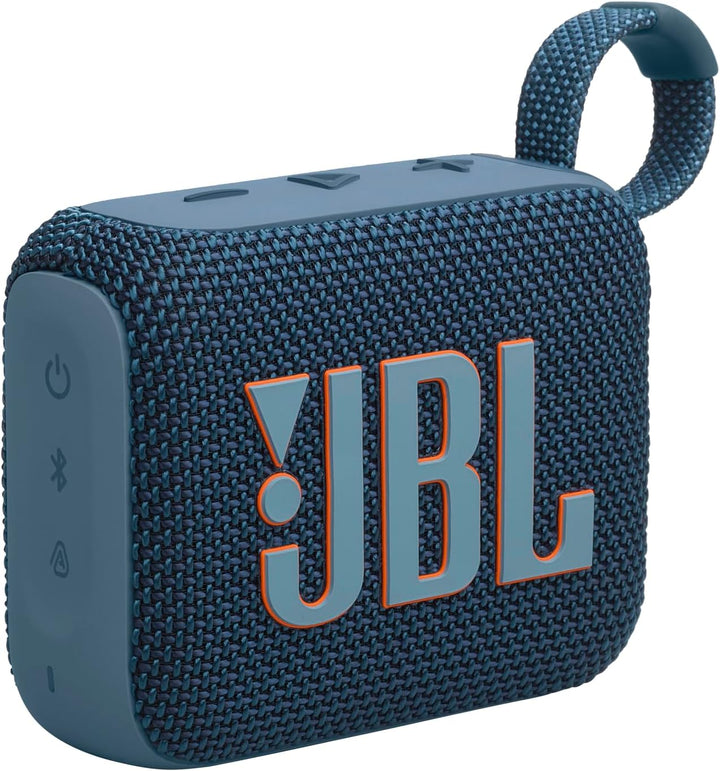 JBL Go 4 in Blau – Tragbare Bluetooth-Lautsprecher-Box Pro Sound, tiefem Bass und Playtime-Boost-Fun