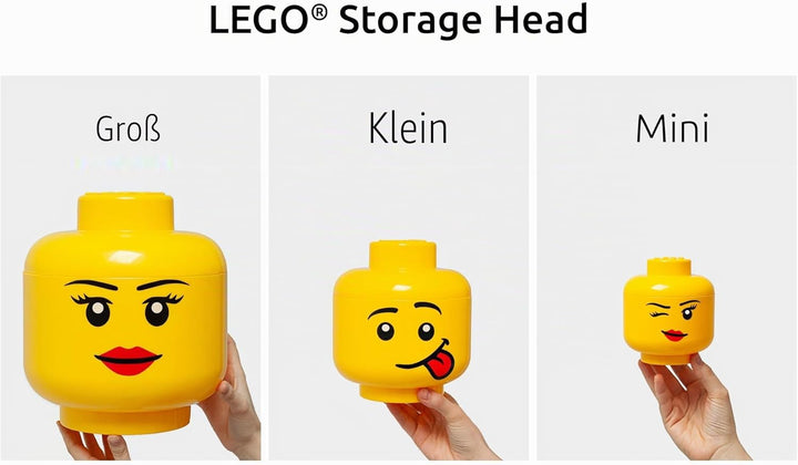 Lego 40311724 Aufbewahrungsbox in Legokopf-Form Mädchen Small, Mädchen Small