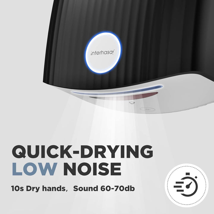 interhasa! Automatischer Handtrockner Infrarotsensor Handtrockner für Badezimmer zu Hause, Extra Lei
