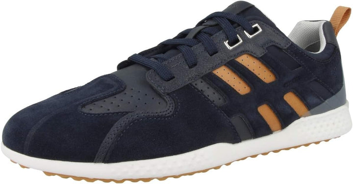 Geox U Snake.2 A Herren Sneaker 40 EU Navy Orange, 40 EU Navy Orange