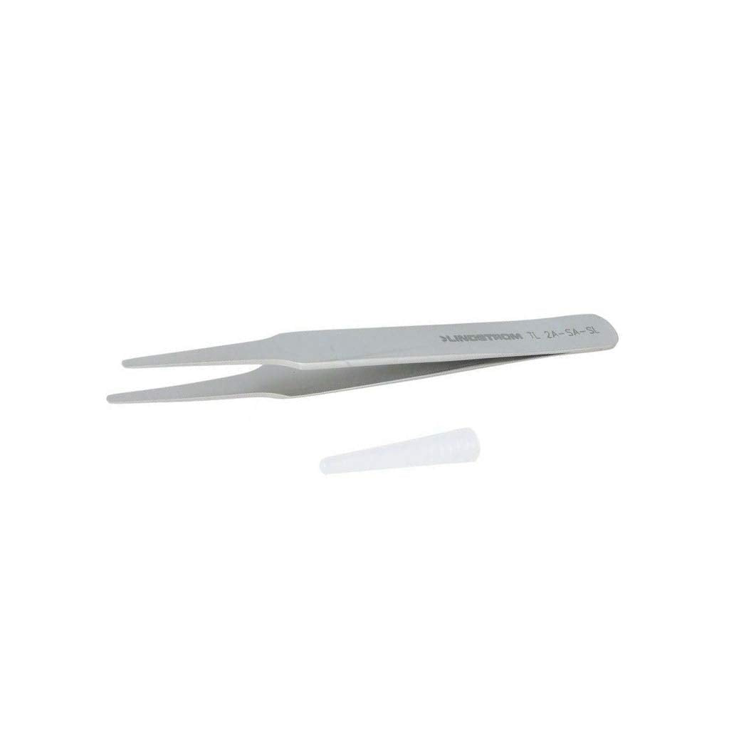 TL 2A-SA SL - Pinzette, fein, gebogen, 120mm, Krper aus Edelstahl, Spitzen aus Edelstahl