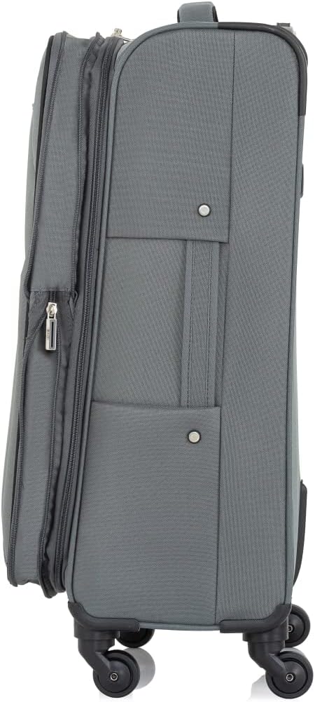 OCHNIK Mittlerer Rollkoffer | Soft Case | Material: Nylon | Farbe: Grau| Grösse: M | Masse: 69x42x29