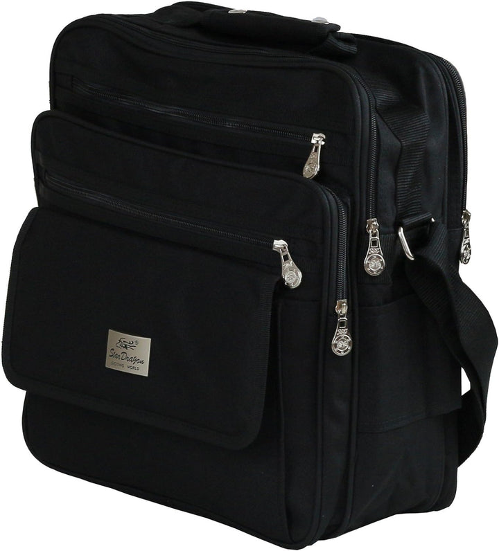 Herren Umhängetasche Schultertasche Reise-Tasche Männer Flugumhänger (L), L
