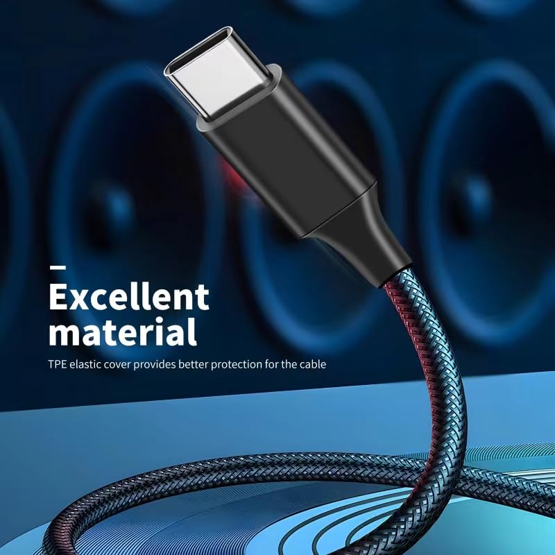 USB C auf Cinch Audio Kabel Type C auf 2RCA Stereo Adapterkabel kompatibel mit iPhone 15 -Serie, iPa
