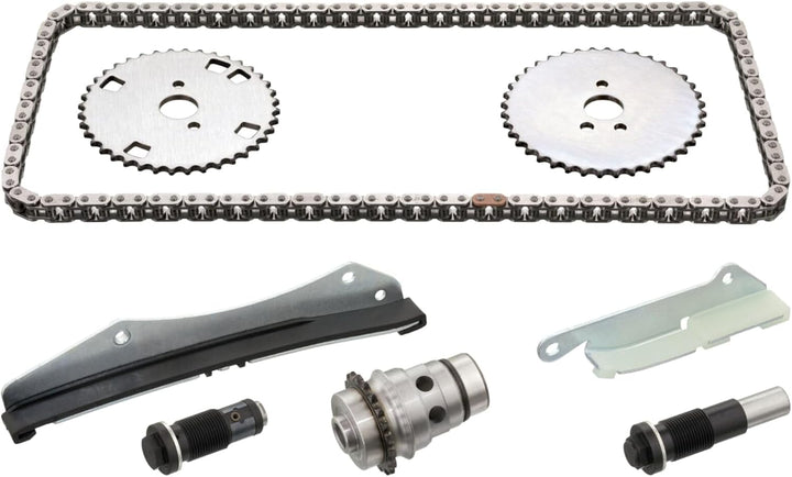 febi bilstein 102120 Steuerkettensatz für Nockenwelle, mit Gleitschienen und Kettenspanner , 1 Stück