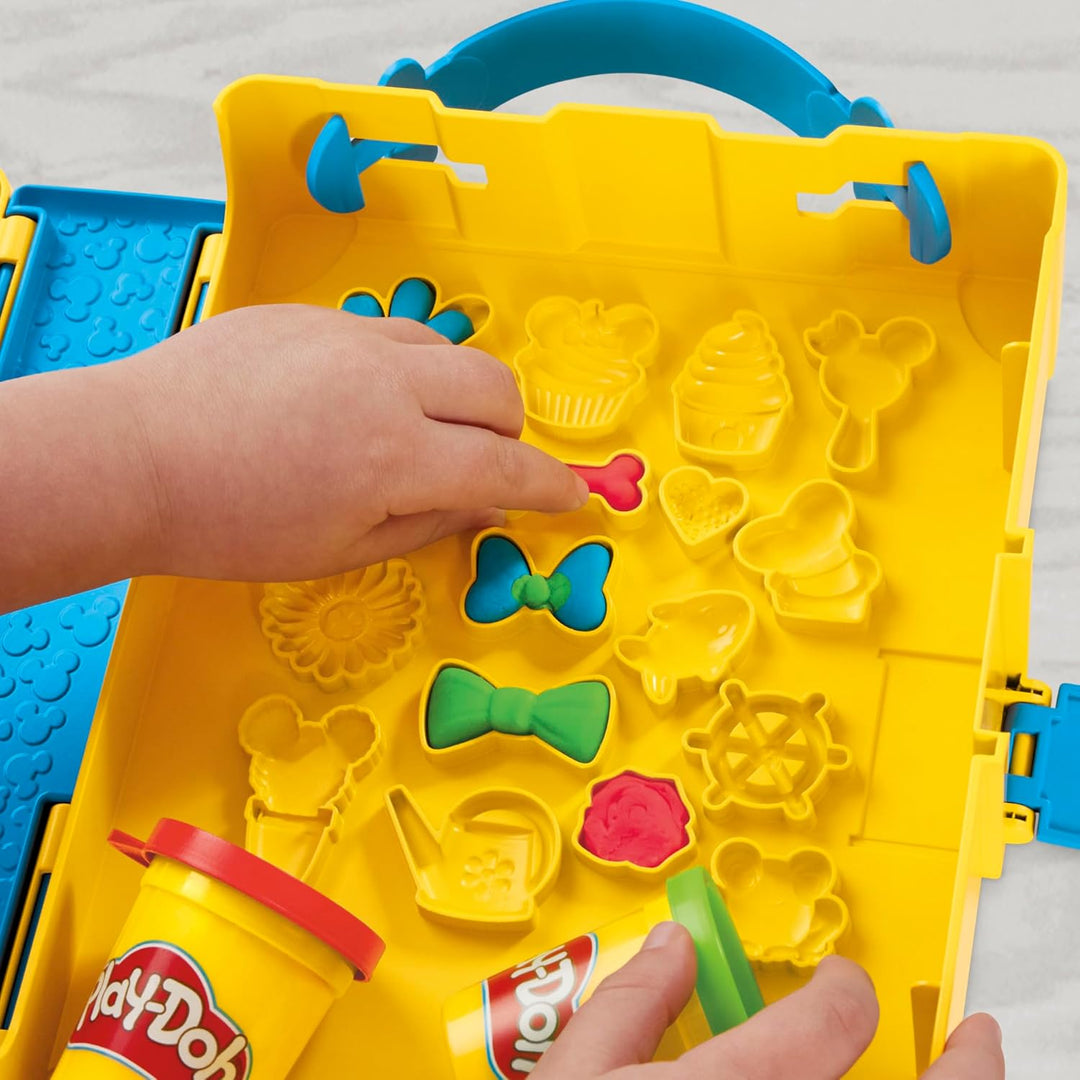 Play-Doh Disney Junior Knet-Bilderbuch Spielset, aufbewahren & mitnehmen, Vorschulspielzeug zum Knet