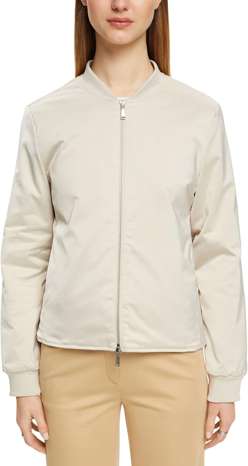 ESPRIT Collection Blouson im Bomber-Style XL 260/LIGHT TAUPE, XL 260/LIGHT TAUPE