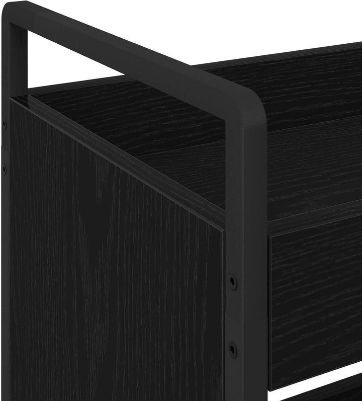 vidaXL Küchentrolley Schwarze Eiche 70 x 30 x 82 cm Holzwerkstoff Schwarz Eichen-optik, Schwarz Eich
