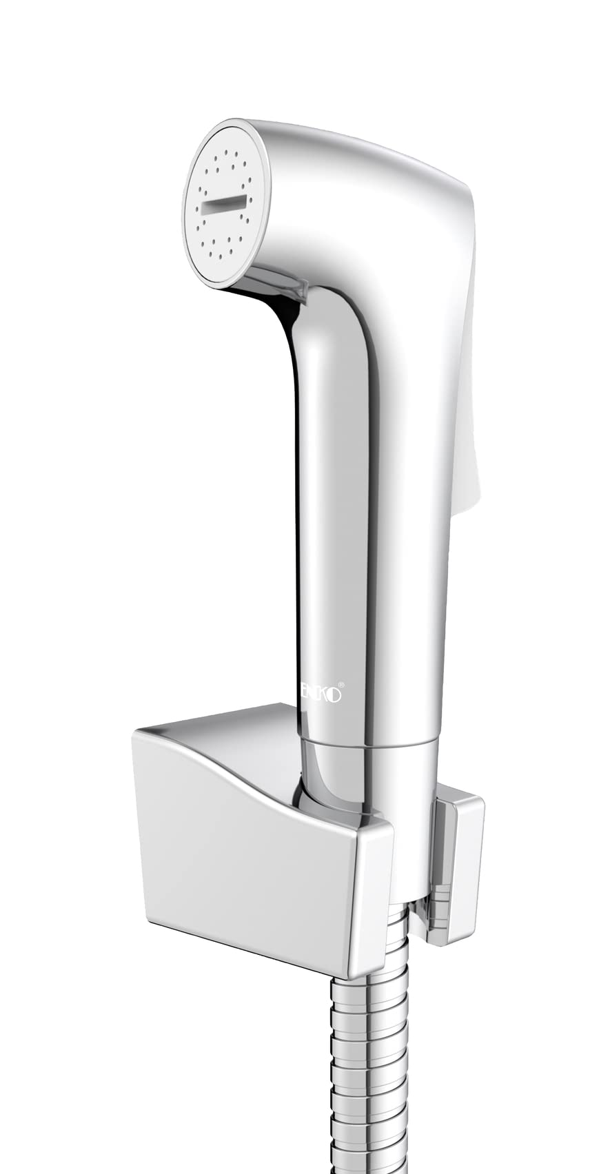 WENKO Bidet-Set Watersaving, Hygiene WC-Set mit Handbrause/Sprühkopf, Schlauch und Wandhalterung