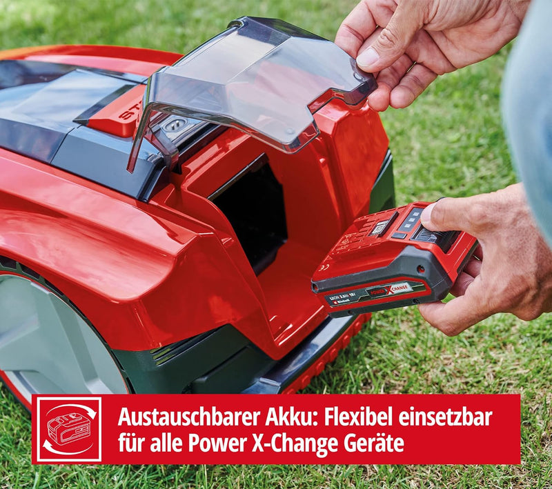 Einhell Mähroboter FREELEXO 350 Power X-Change (Li-Ion, Second-Area-Modus, bis 35% Steigung, für 350