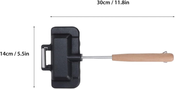 Hot-Sandwich-Maker, Hot-Dog-Toaster, Doppelseitige Sandwich-Backform, Doppelseitige Bratpfanne, Gril