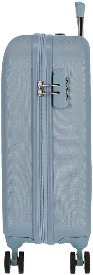 Movom Riga Kabinenkoffer Blau 40x55x20 cms Hartschalen ABS Kombinationsschloss 37L 2,8Kgs 4 Doppelrä