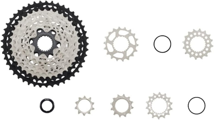 Shimano XT CS-M8100 Cassette - 12-Speed, Silver/Black, Mirco Spline 12-fach, 12-fach