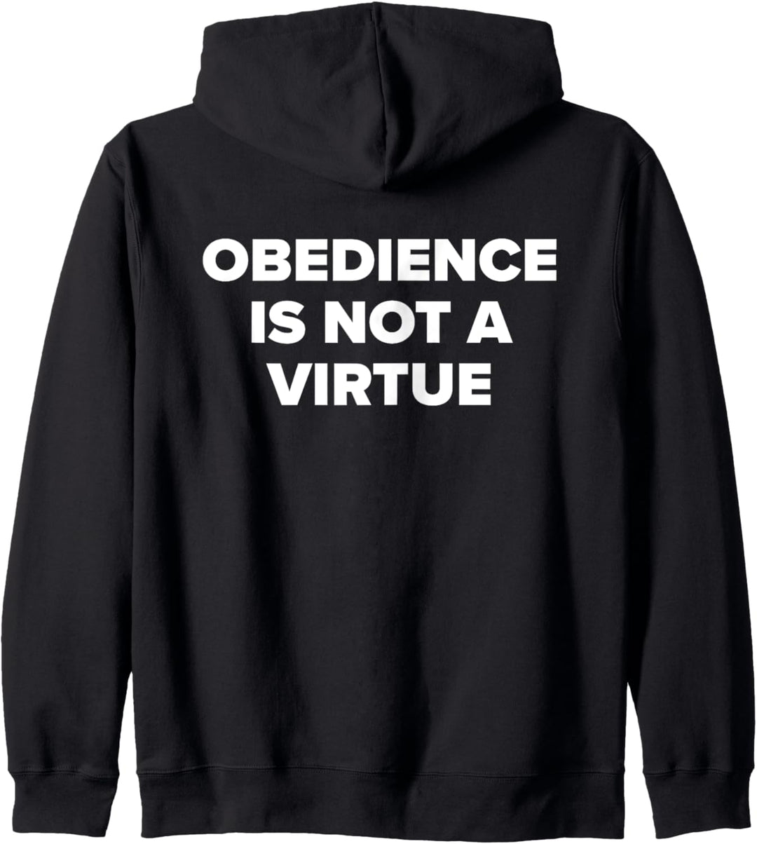 Obece Is Not A Virtue Libertarian Anarchist Design Kapuzenjacke