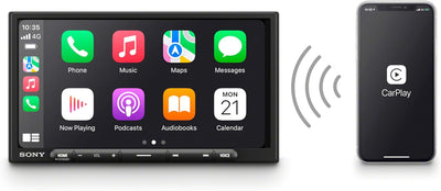 Sony XAV-AX4050ANT - 2 DIN, 6.95" Media Receiver mit Wireless CarPlay & AndroidAuto (4x55W, USB-C, 3