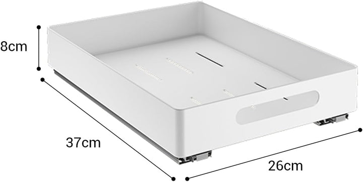 Heikoeco® Organizer Schublade, Teleskopschublade, Schrank Organizer, Hochwertige Auszugsführungen, a