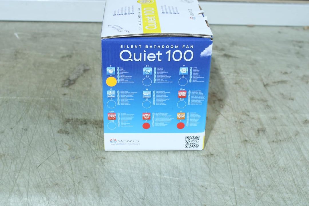 Der Lüfter / Badlüfter / Ventilator / ORIGINAL / Vents 100 QUIET TIMER / Nachlauf / sehr leise 24 dB