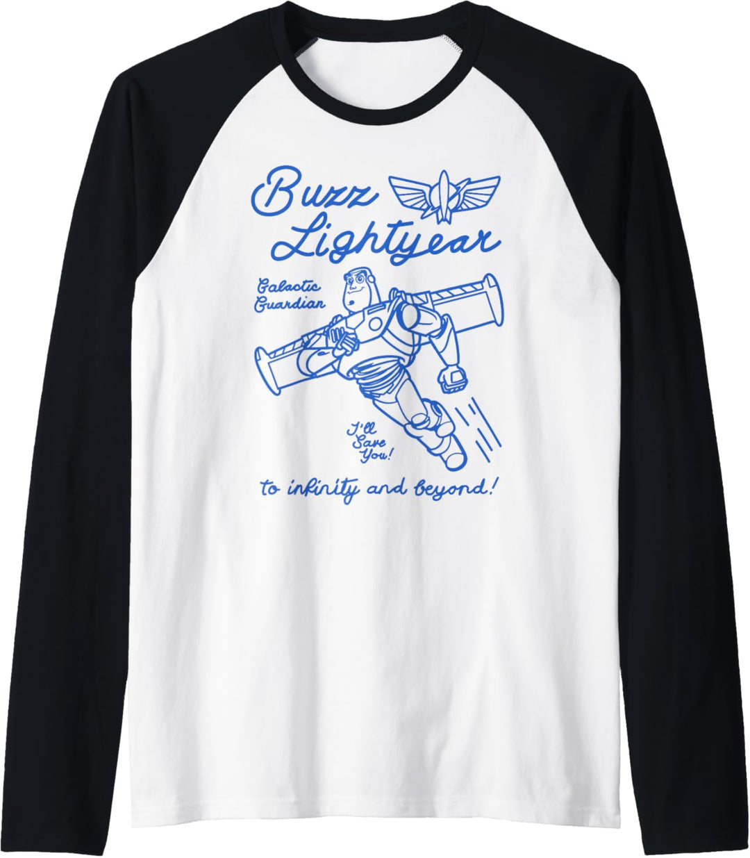 Disney Pixar Toy Story Buzz Lightyear Outline Poster Raglan