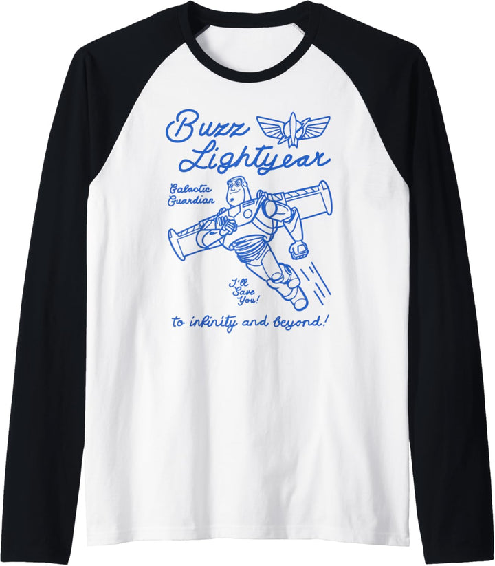 Disney Pixar Toy Story Buzz Lightyear Outline Poster Raglan