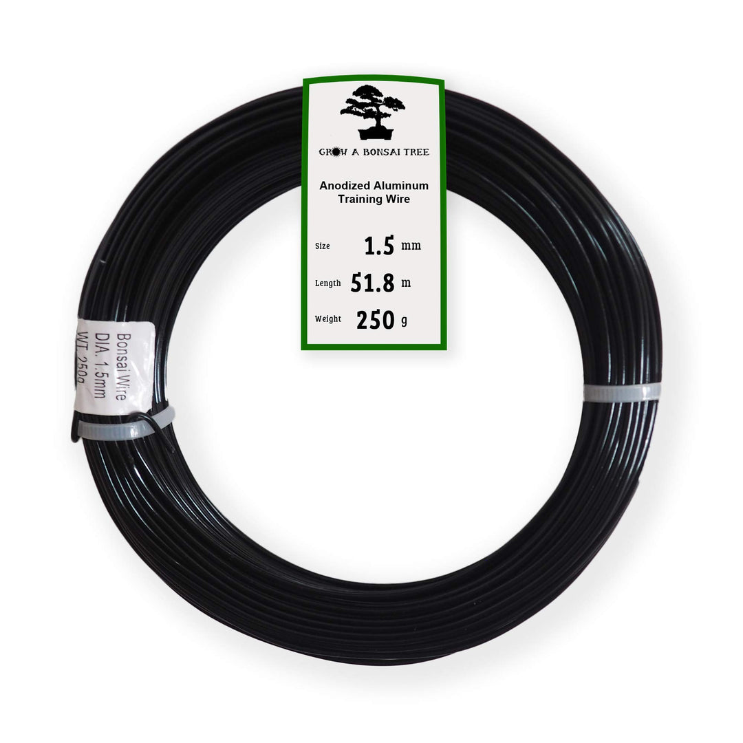 GROW A BONSAI TREE Eloxiertes Aluminium 1,5mm Bonsai Draht 250g grosse Rolle (170 Feet) - (1,5mm, Sc